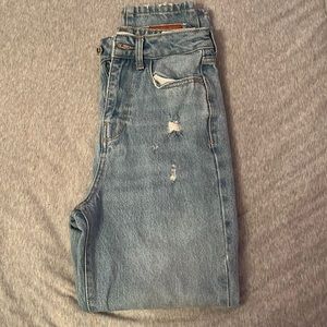 ZARA Light Wash Straight-Leg Jeans